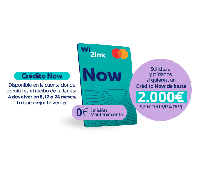 Descubre todo lo que la Tarjeta de Crédito WiZink Now tiene para ofrecerte