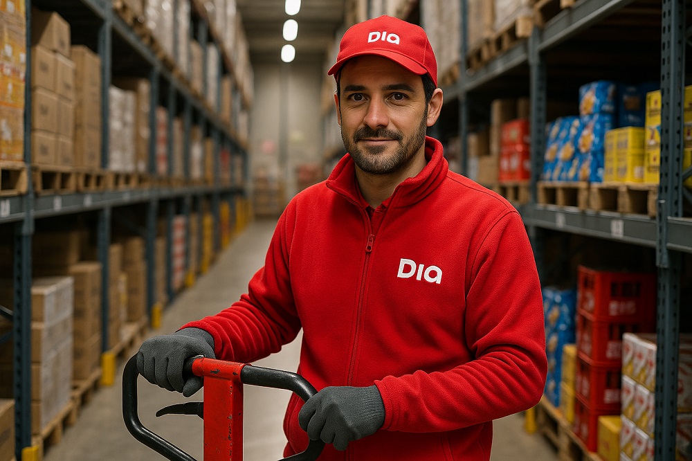 El empleo en DIA como operario de almacén es una excelente oportunidad sin necesidad de experiencia previa.