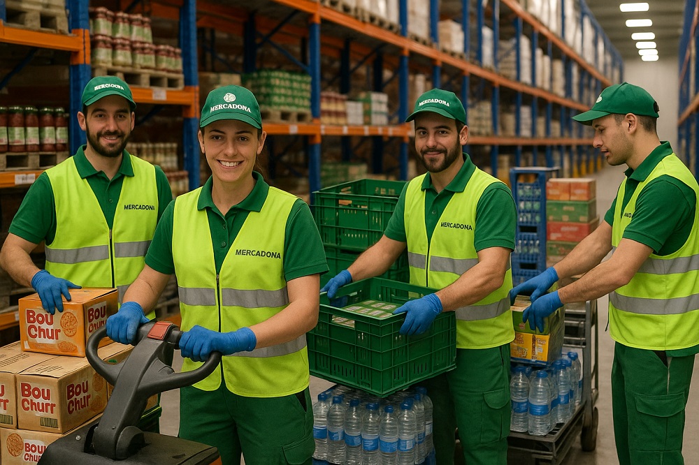 El empleo en Mercadona en logística combina dinamismo, organización y buen salario.