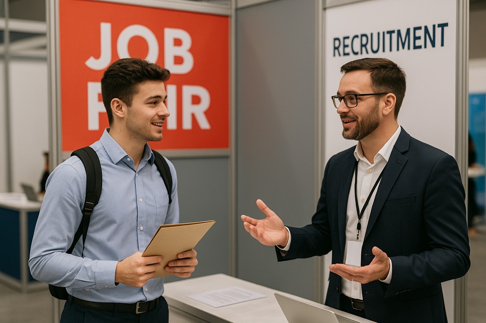 En ferias de empleo destaca más la calidad de contactos que la cantidad de CV entregados.